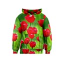 Red Tulip Flowers, Sunny Day Kids  Pullover Hoodie View1