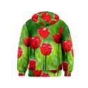 Red Tulip Flowers, Sunny Day Kids  Pullover Hoodie View2