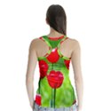 Red Tulip Flowers, Sunny Day Racer Back Sports Top View2