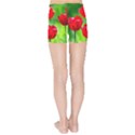 Red Tulip Flowers, Sunny Day Kids Sports Shorts View2