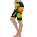 Yellow Orange Tulip Flowers Cropped Leggings  View2