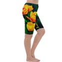 Yellow Orange Tulip Flowers Cropped Leggings  View3