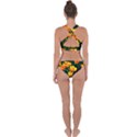 Yellow Orange Tulip Flowers Cross Back Hipster Bikini Set View2