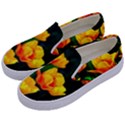 Yellow Orange Tulip Flowers Kids  Canvas Slip Ons View2