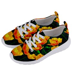 Yellow Orange Tulip Flowers Women s Lightweight Sports Shoes