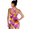 Violet Tulip Flowers Tankini Set View2