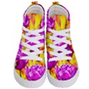 Violet Tulip Flowers Kid s Hi-Top Skate Sneakers View1