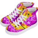 Violet Tulip Flowers Kid s Hi-Top Skate Sneakers View2