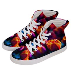 Red Tulips Men s Hi-top Skate Sneakers by FunnyCow