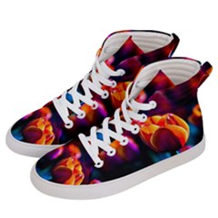 Red Tulips Women s Hi-top Skate Sneakers by FunnyCow