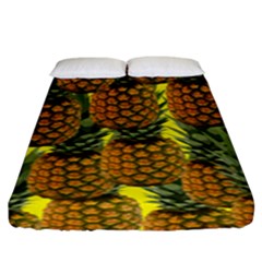 Tropical Pineapple Fitted Sheet (king Size) by snowwhitegirl