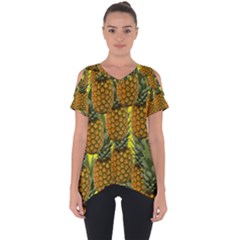 Tropical Pineapple Cut Out Side Drop Tee by snowwhitegirl