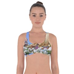 Cat And Butterflies Got No Strings Sports Bra by snowwhitegirl