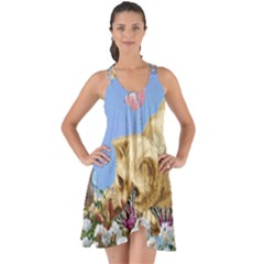 Cat And Butterflies Show Some Back Chiffon Dress