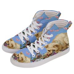 Cat And Butterflies Women s Hi-top Skate Sneakers