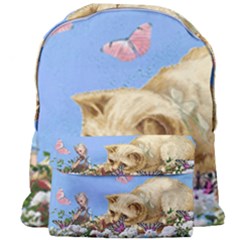 Cat And Butterflies Giant Full Print Backpack by snowwhitegirl