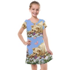 Cat And Butterflies Kids  Cross Web Dress