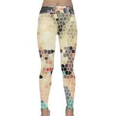 Stained Glass Girl Classic Yoga Leggings by snowwhitegirl