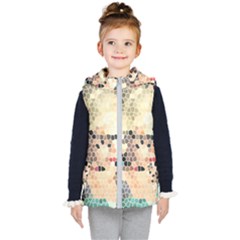 Stained Glass Girl Kid s Hooded Puffer Vest