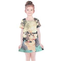 Stained Glass Girl Kids  Simple Cotton Dress