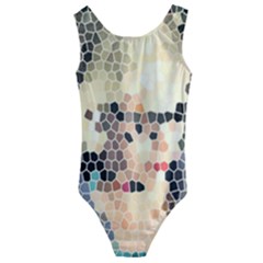 Stained Glass Girl Kids  Cut-out Back One Piece Swimsuit