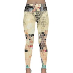 Stained Glass Girl Lightweight Velour Classic Yoga Leggings