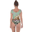 Cat And Butterflies Green Short Sleeve Leotard  View2