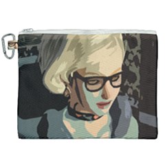 Girl Thinking Canvas Cosmetic Bag (xxl)