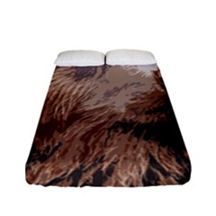 Bear Looking Fitted Sheet (full/ Double Size) by snowwhitegirl