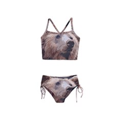 Bear Looking Girls  Tankini Swimsuit