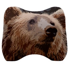 Bear Looking Velour Head Support Cushion