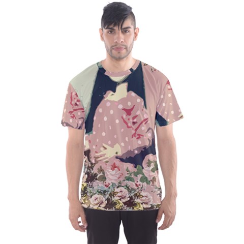 Rose Floral Doll Men s Sports Mesh Tee by snowwhitegirl