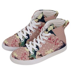 Rose Floral Doll Women s Hi-top Skate Sneakers