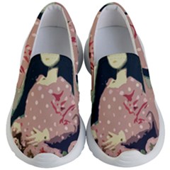 Rose Floral Doll Kid s Lightweight Slip Ons by snowwhitegirl