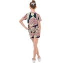 Rose Floral Doll Kids  Mesh Tee and Shorts Set View2