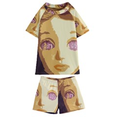 Butterfly Eyes Kids  Swim Tee And Shorts Set