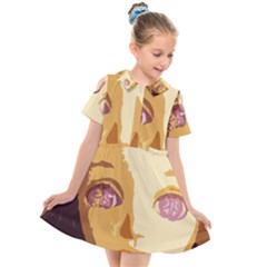 Butterfly Eyes Kids  Short Sleeve Shirt Dress