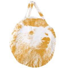 Bear Giant Round Zipper Tote