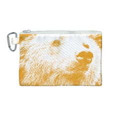 Bear Canvas Cosmetic Bag (medium)