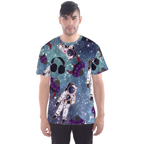 Astronaut Space Galaxy Men s Sports Mesh Tee by snowwhitegirl