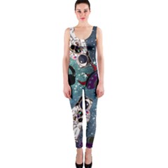 Astronaut Space Galaxy One Piece Catsuit by snowwhitegirl