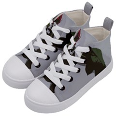 Red Rose Kid s Mid-top Canvas Sneakers