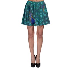 Peacocks Skater Skirt by snowwhitegirl