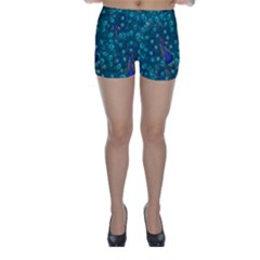 Peacocks Skinny Shorts by snowwhitegirl