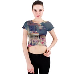 Caravan Crew Neck Crop Top