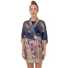 Caravan Half Sleeve Chiffon Kimono