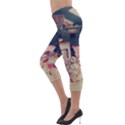 Caravan Lightweight Velour Capri Leggings  View3