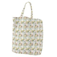 Victorian Flower Labels Giant Grocery Tote