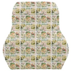 Victorian Flower Labels Car Seat Back Cushion 