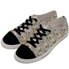 Victorian Flower Labels Men s Low Top Canvas Sneakers by snowwhitegirl